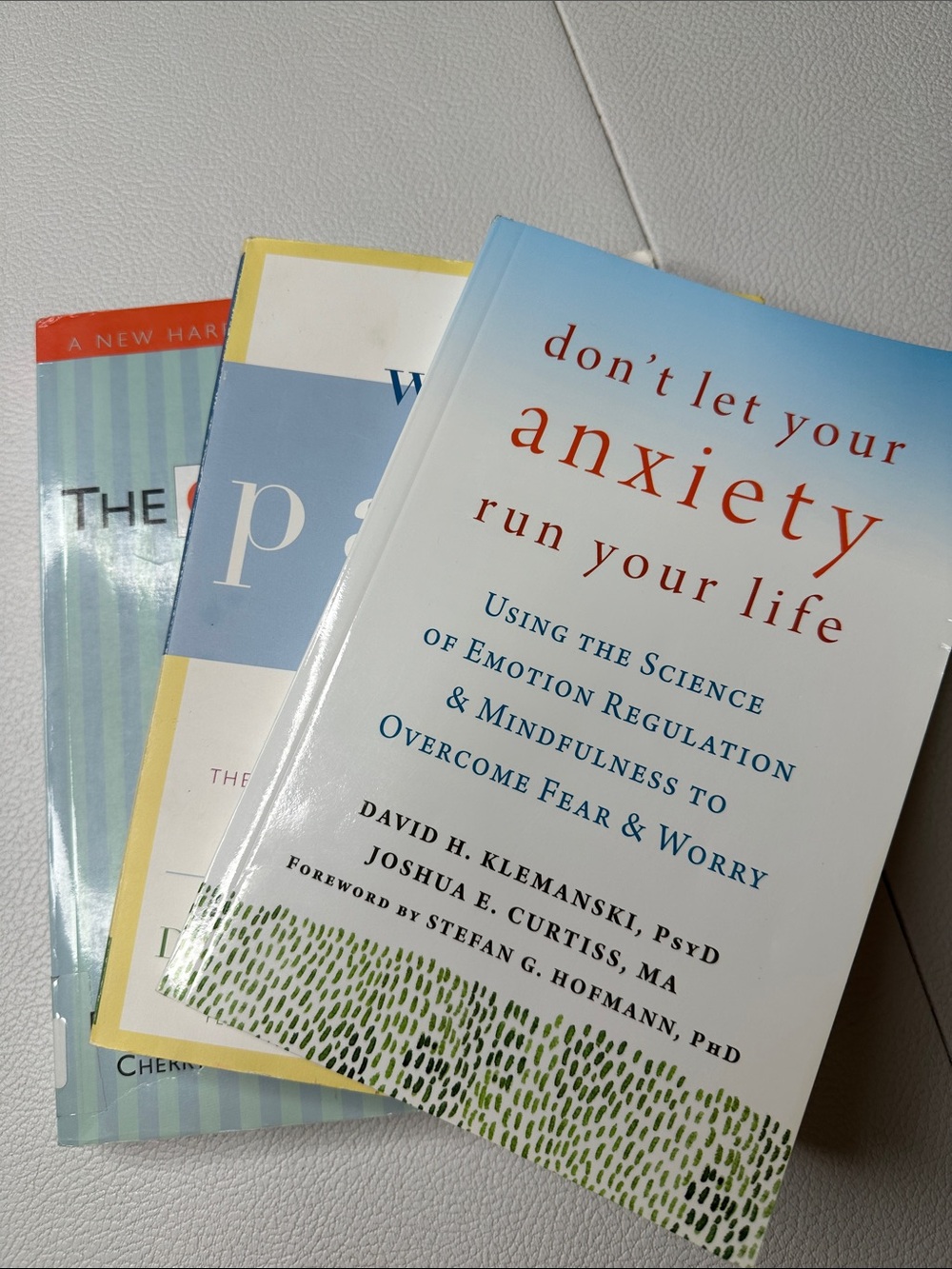 Anxiety Paperback Bundle 3 books- Hyman, Burns, Klemanski, Curtiss